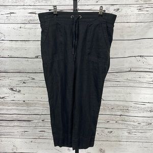 Athleta Black Linen Pants
